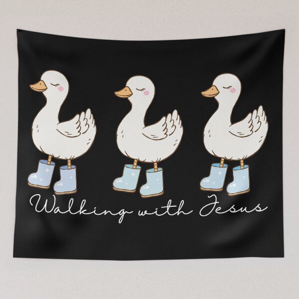 Item preview, Boy Goose Walking with Jesus designed and sold by Forevermore.