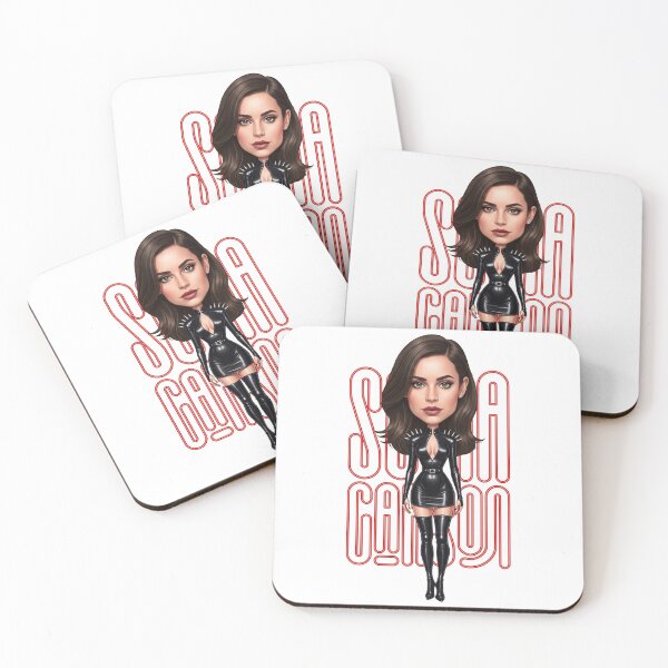 Item preview, Funny caricature of Sofia Carson American singer and actress designed and sold by vectorlove.