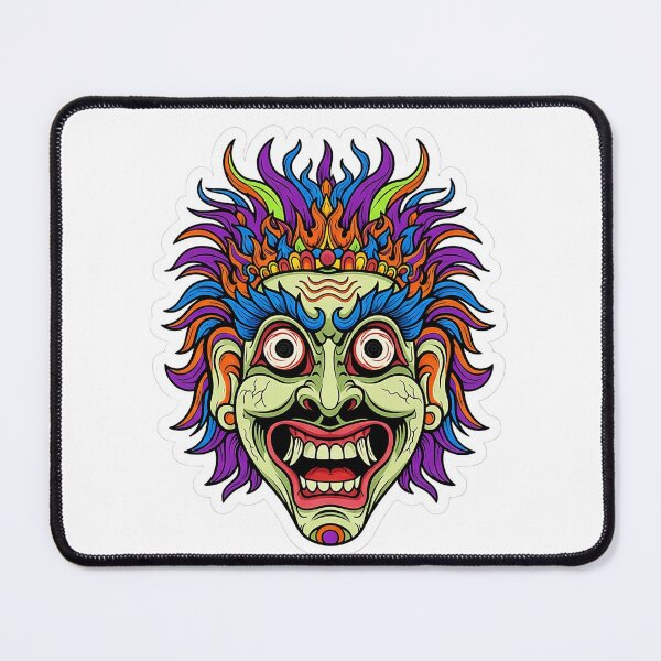 Item preview,  Pissu Sanniya Madness Mask Sticker - Insanity Demon Art designed and sold by bloomling.