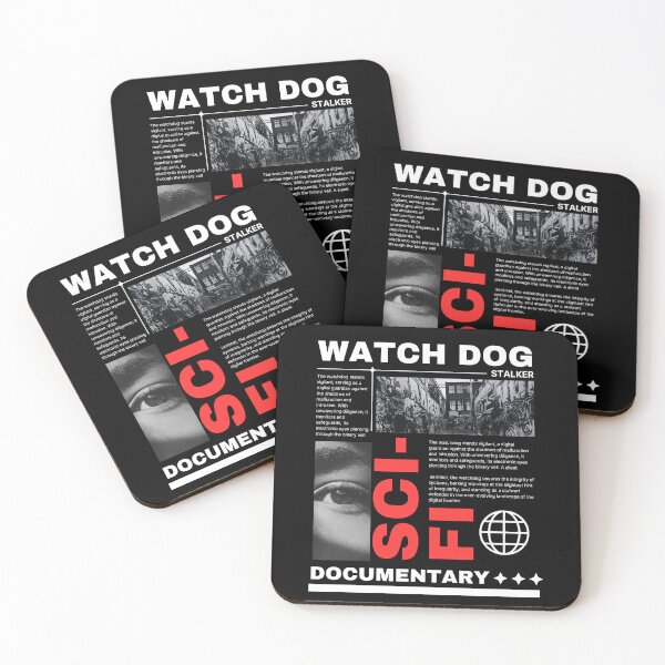 Item preview, WATCHDOG STALKER Sci-Fi Documentary T-Shirt | Cyberpunk Grunge Typography designed and sold by Colorful-Garden.