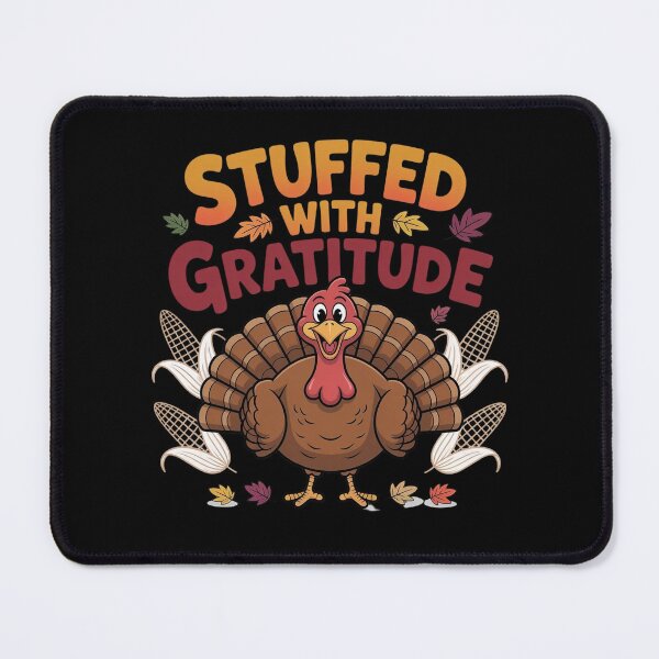 Item preview, Stuffed With Gratitude Funny Turkey Design designed and sold by WikaKowalczyk.