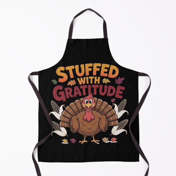 Item preview, Stuffed With Gratitude Funny Turkey Design designed and sold by WikaKowalczyk.