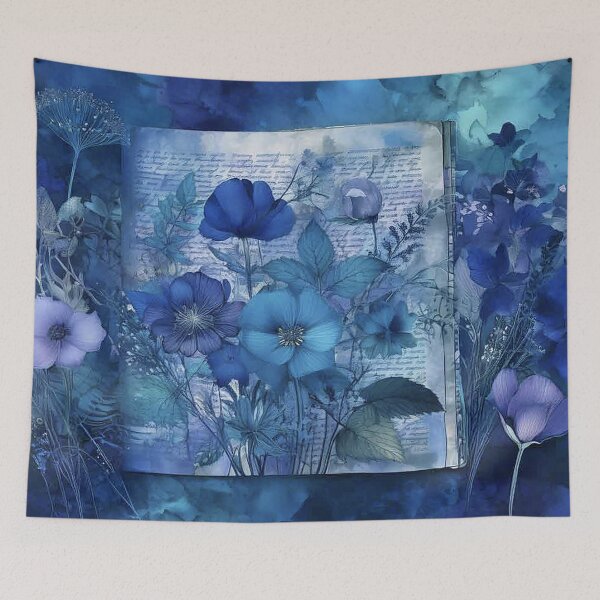 Item preview, Vintage Wild  Flower Journal Collection: Mood Indigo designed and sold by J Marielle Designs.