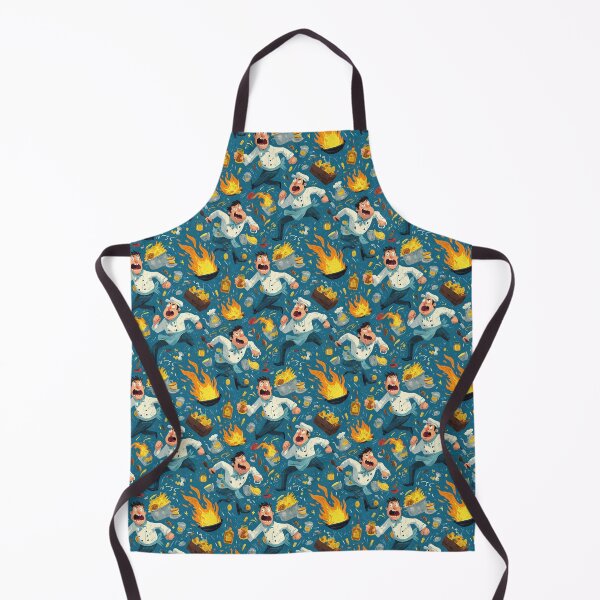 Item preview, Kitchen Chaos Cartoon Pattern – Funny Chefs in Stress designed and sold by Meiersbeste.