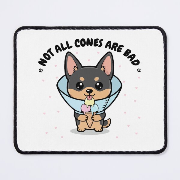Item preview, Not All Cones Are Bad Australian Kelpie Dog Cone - Funny Ice Cream designed and sold by The Real Life Symphony.