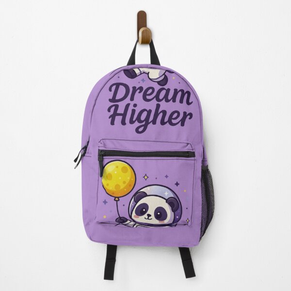 Item preview, Dream Higher – Cute Astronaut Panda Floating in Space Cartoon Design designed and sold by Dezpro.