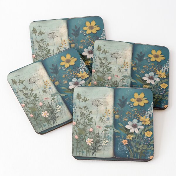 Item preview, Vintage Wild Flower Journal Collection: Field Flowers designed and sold by J Marielle Designs.