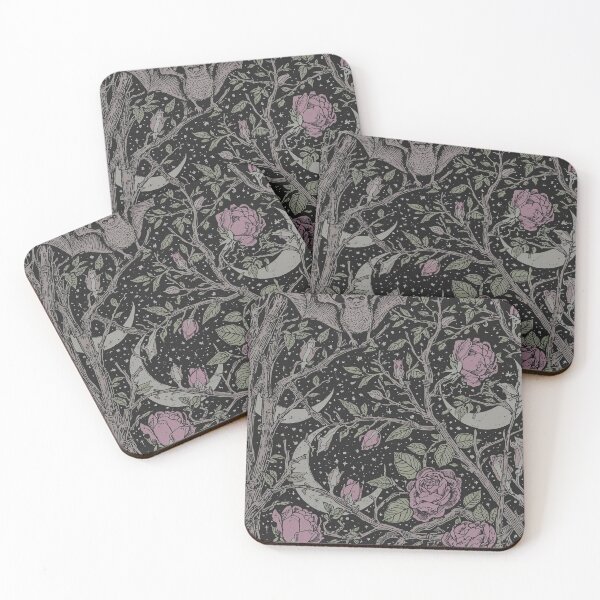 Item preview, Bats & Brambles – Dark Cottagecore Pattern designed and sold by Deezyned.