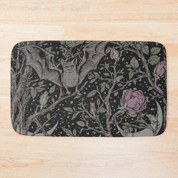 Item preview, Bats & Brambles – Dark Cottagecore Pattern designed and sold by Deezyned.
