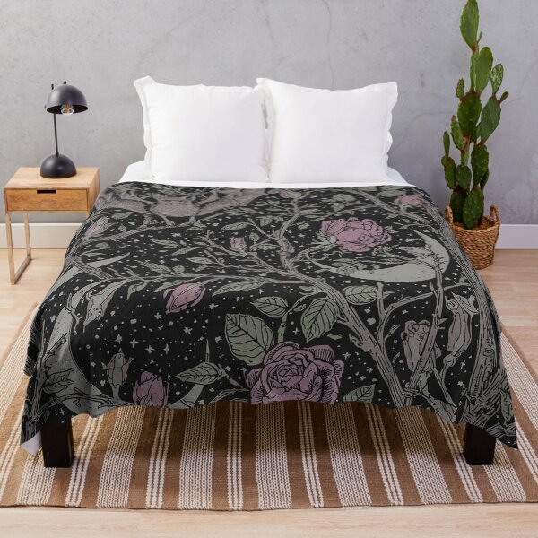 Item preview, Bats & Brambles – Dark Cottagecore Pattern designed and sold by Deezyned.