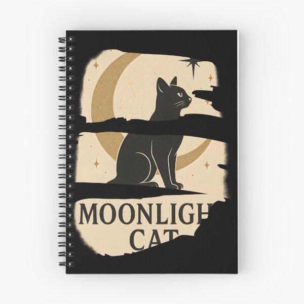 Item preview, Moonlight Cat – Mystic Night Cat Silhouette T-Shirt designed and sold by SVALANART.