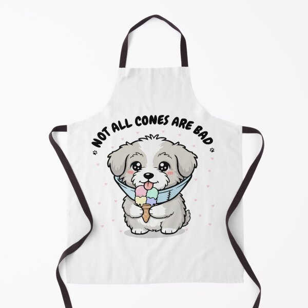 Item preview, Not All Cones Are Bad Bearded Collie Dog Cone - Funny Ice Cream designed and sold by The Real Life Symphony.
