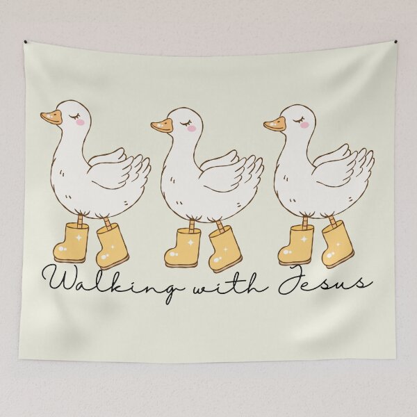 Item preview, Boy or Girl Goose Walking with Jesus designed and sold by Forevermore.