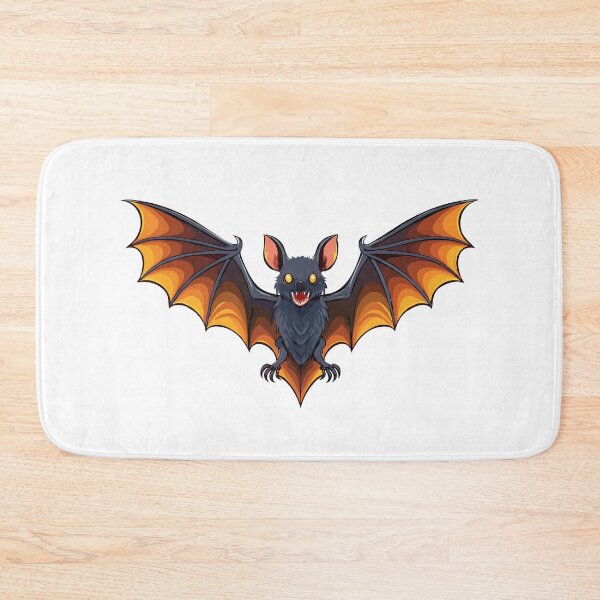 Item preview, Halloween bat flying, scary bat flying vector as a Halloween or spooky decoration, bat flying with its wings fully spread designed and sold by Danler.