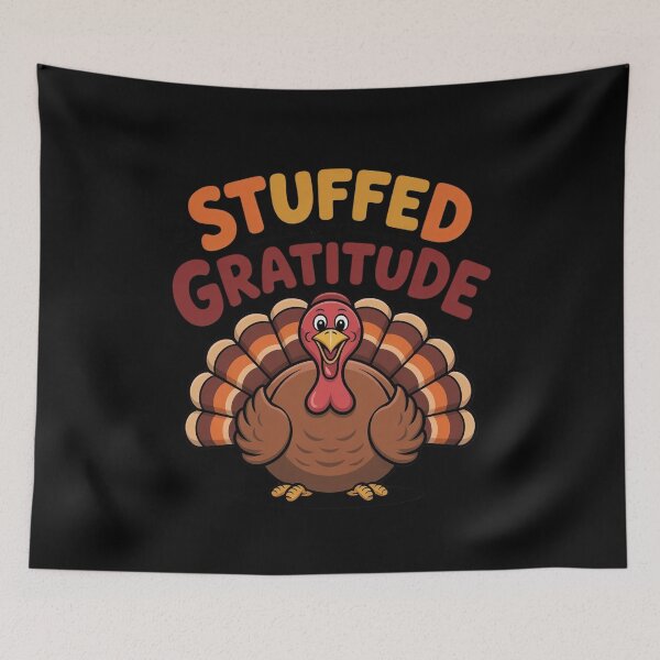 Item preview, Stuffed With Gratitude Funny Turkey Design designed and sold by WikaKowalczyk.