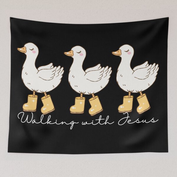 Item preview, Boy or Girl Goose Walking with Jesus designed and sold by Forevermore.