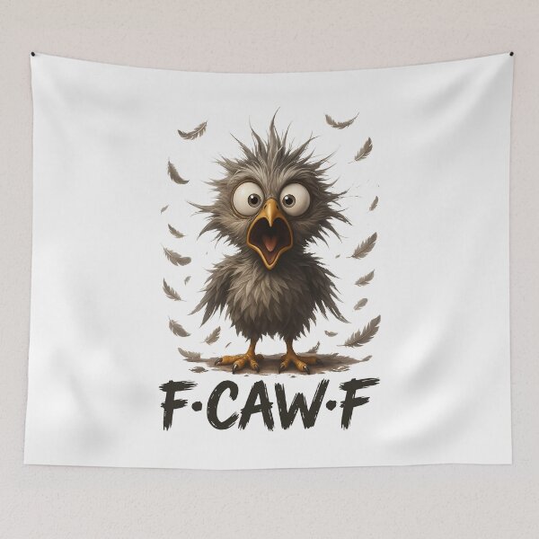 Item preview, F-CAW-F Funny Raven Chick Design designed and sold by CleanDecor.