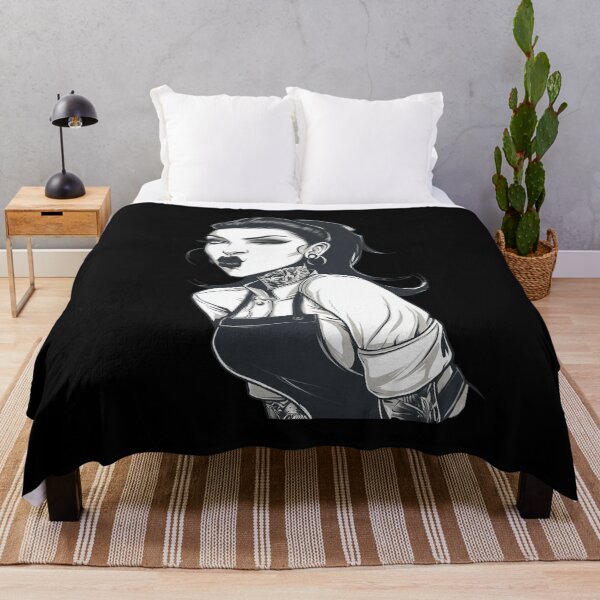 Item preview, Gothic cook – dark style portrait with tattoo and apron designed and sold by Meiersbeste.
