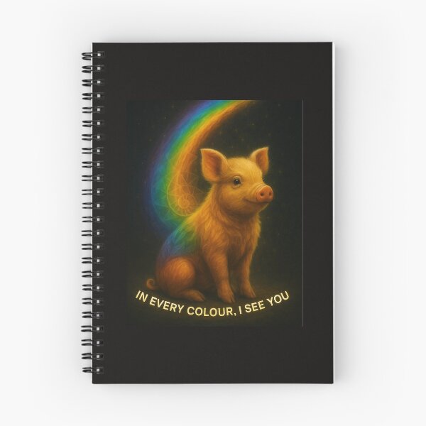 Item preview, “Rainbow Roots – In Every Colour, I See You (Mini Pig)” designed and sold by GeoWild Designs.