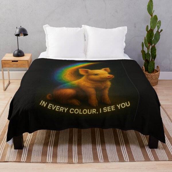 Item preview, “Rainbow Roots – In Every Colour, I See You (Mini Pig)” designed and sold by GeoWild Designs.