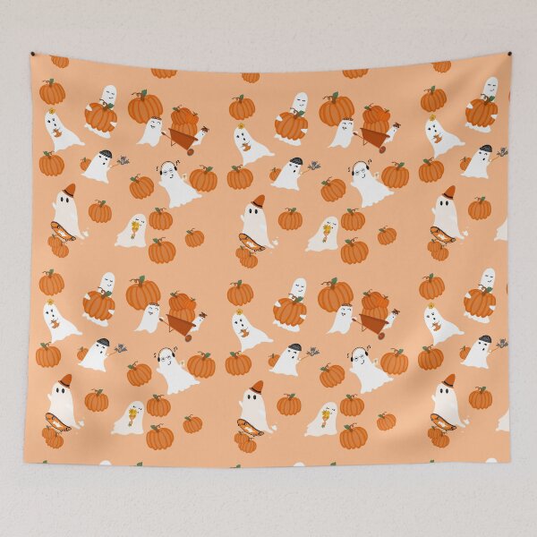 Item preview, Fall ghost pumpkin patch designed and sold by SloanCruz213.