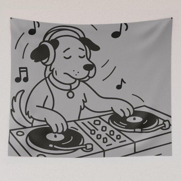 Item preview, Dog DJ designed and sold by Klaerika.