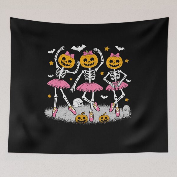 Item preview, Halloween Ballet Skeleton Girls Skeleton Pumpkin Face designed and sold by KarimSoCute.