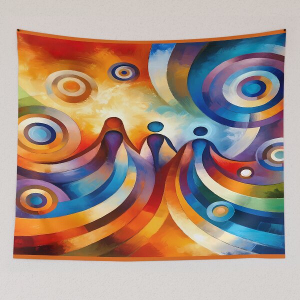 Item preview, Abstract Family Art Painting – Emotional Connection Mother’s Day Gift designed and sold by Cultradesign.