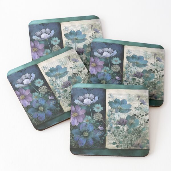 Item preview, Vintage Wild Flower Journal Collection: Blue Meadow designed and sold by J Marielle Designs.