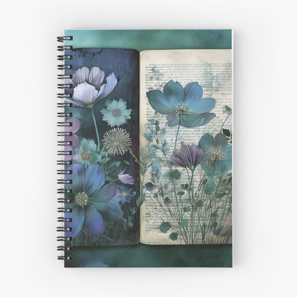 Item preview, Vintage Wild Flower Journal Collection: Blue Meadow designed and sold by J Marielle Designs.