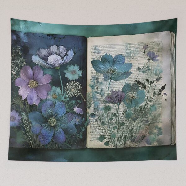 Item preview, Vintage Wild Flower Journal Collection: Blue Meadow designed and sold by J Marielle Designs.