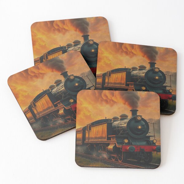 Item preview, Victorian Rail Travel - Steampunk Steam Train designed and sold by NaturePrints.