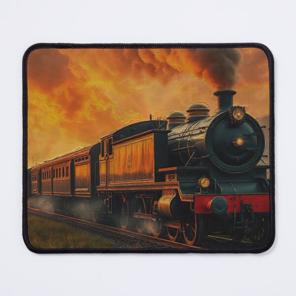 Item preview, Victorian Rail Travel - Steampunk Steam Train designed and sold by NaturePrints.