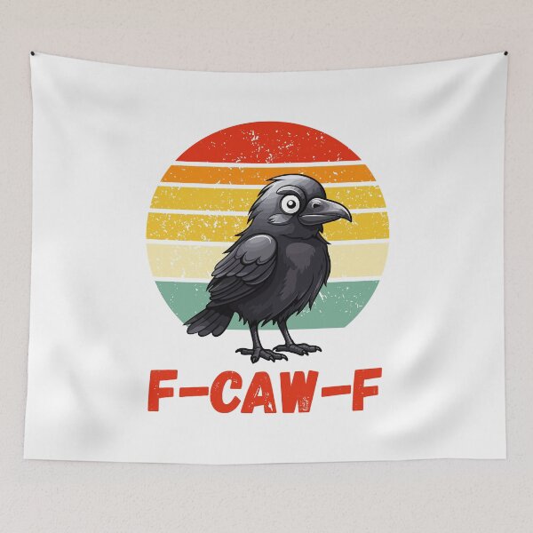 Item preview, F-CAW-F Raven Retro Sunset Design designed and sold by CleanDecor.