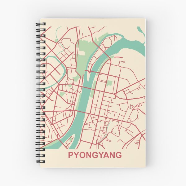 Item preview, Pyongyang Map (North Korea) designed and sold by MapsByLeo.