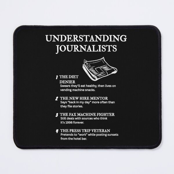 Item preview, Reporter Problems – Funny Journalist Gift Idea – Black designed and sold by PsyFlow35.