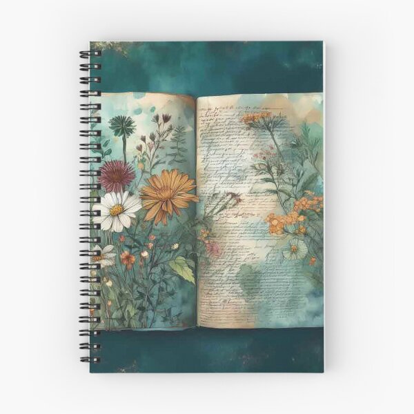 Item preview, Vintage Wild Flower Journal Collection: Daisy Green designed and sold by J Marielle Designs.