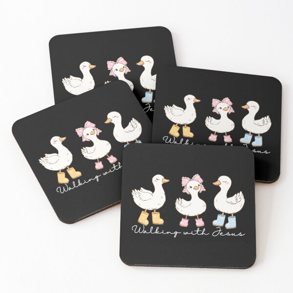 Item preview, Silly Goose Walking with Jesus, Yellow, Pink, Blue designed and sold by Forevermore.