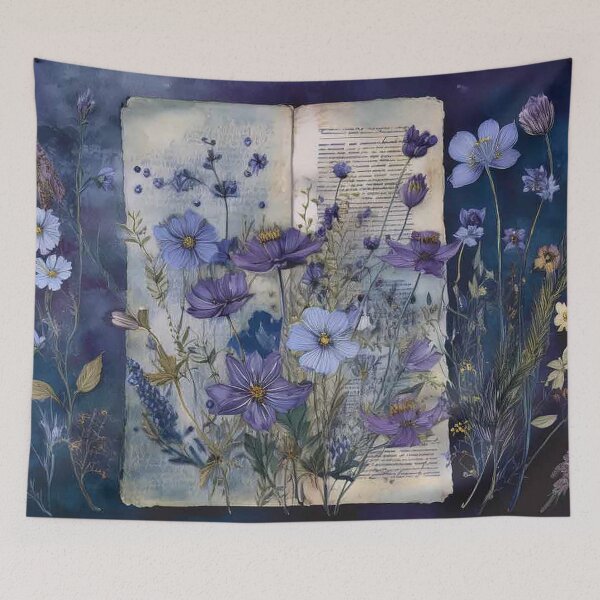 Item preview, Vintage Wild Flower Journal Collection: Midnight designed and sold by J Marielle Designs.