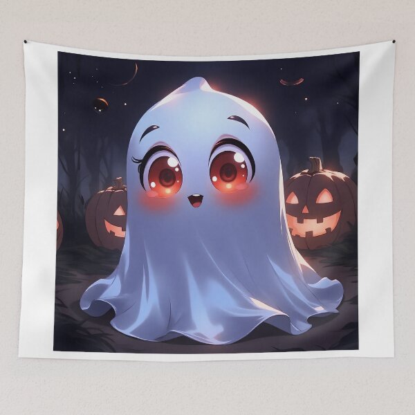 Item preview, Cute Haloween ghost with background designed and sold by Filala.