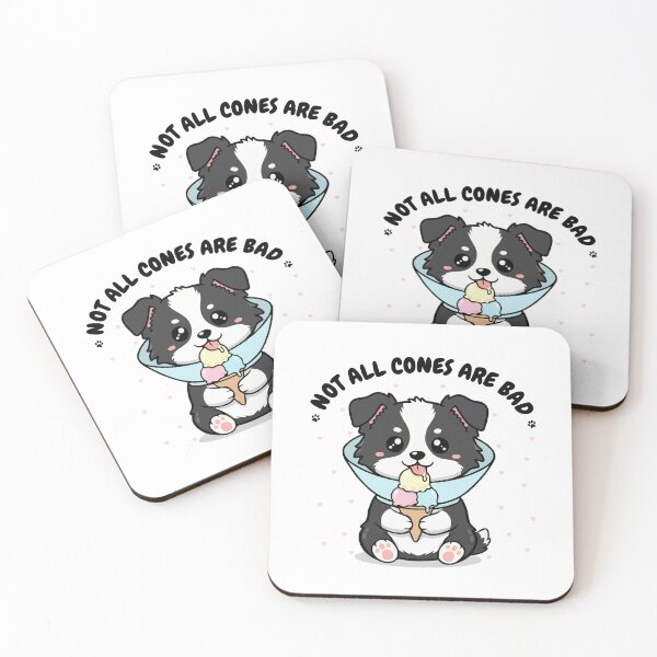 Item preview, Not All Cones Are Bad Border Collie Dog Cone - Funny Ice Cream designed and sold by The Real Life Symphony.