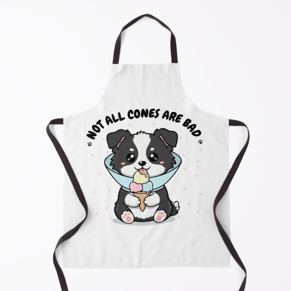 Item preview, Not All Cones Are Bad Border Collie Dog Cone - Funny Ice Cream designed and sold by The Real Life Symphony.
