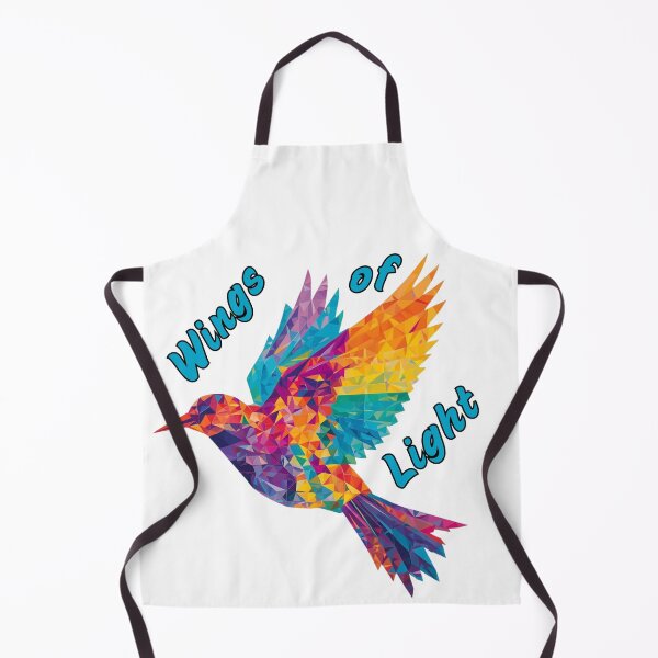 Item preview, Wings of Light – Rainbow Geometric Bird in Flight designed and sold by TheDreamAtelier.