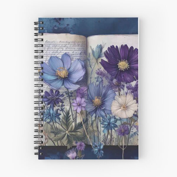 Item preview, Vintage Wild Flower Journal Collection: Purple Twilight designed and sold by J Marielle Designs.