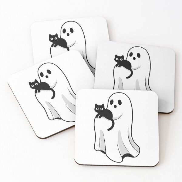 Item preview, Ghost Holding Black Cat designed and sold by Mason-Pride.