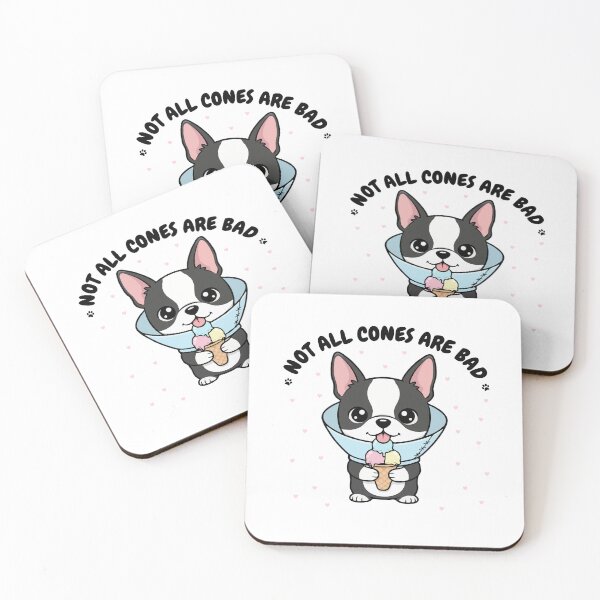 Item preview, Not All Cones Are Bad Boston Terrier Dog Cone - Funny Ice Cream designed and sold by The Real Life Symphony.