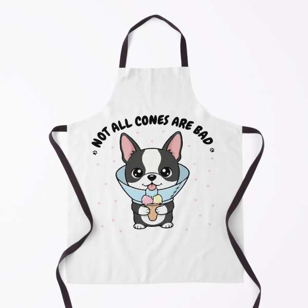 Item preview, Not All Cones Are Bad Boston Terrier Dog Cone - Funny Ice Cream designed and sold by The Real Life Symphony.