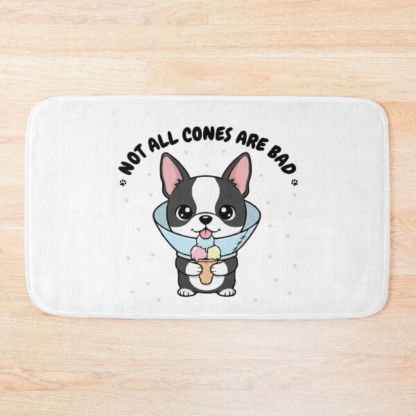 Item preview, Not All Cones Are Bad Boston Terrier Dog Cone - Funny Ice Cream designed and sold by The Real Life Symphony.