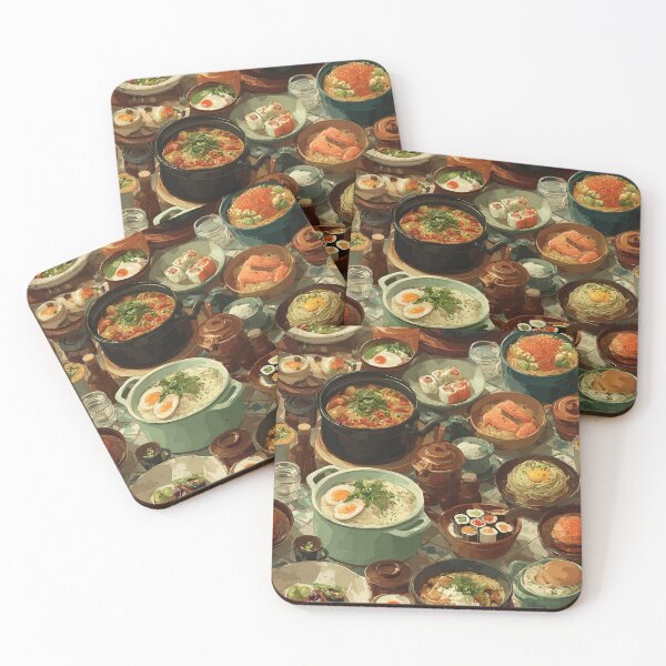 Item preview, Seamless Food Pattern – Delicious dishes in artistic style designed and sold by Meiersbeste.