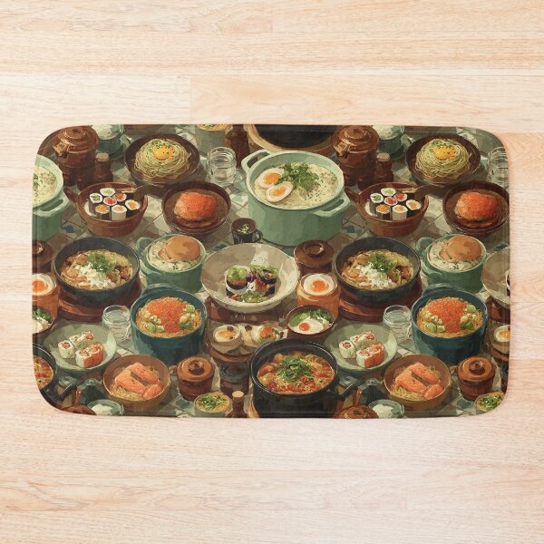 Item preview, Seamless Food Pattern – Delicious dishes in artistic style designed and sold by Meiersbeste.